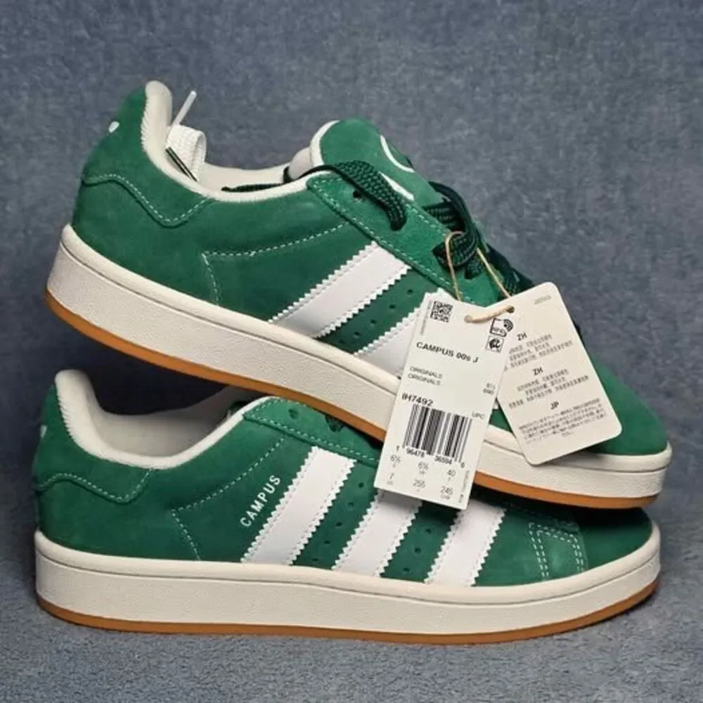Adidas Campus 00s J Dark Green White Sneakers Size Juniors 7 or Womens 8.5
